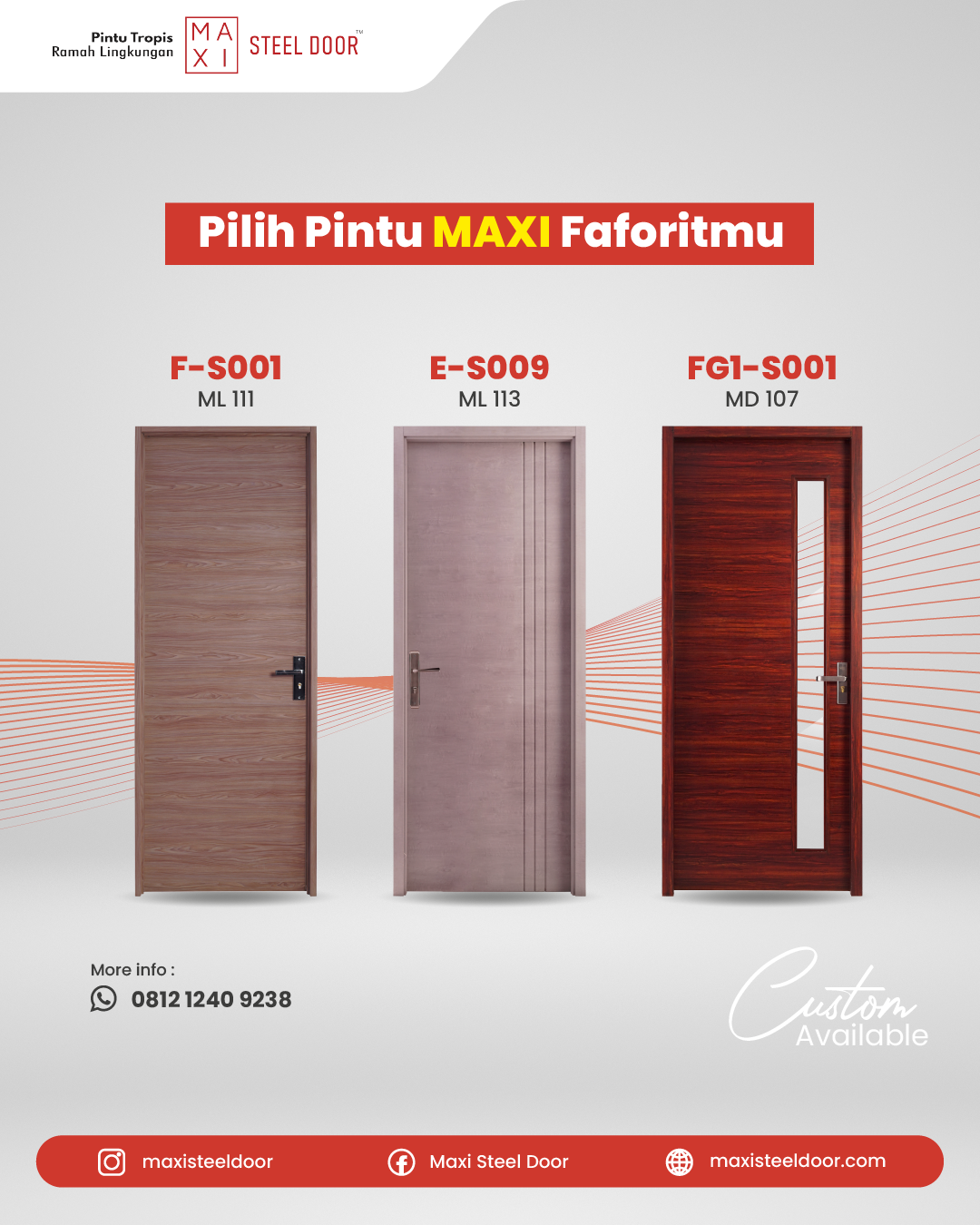 warna cat pintu